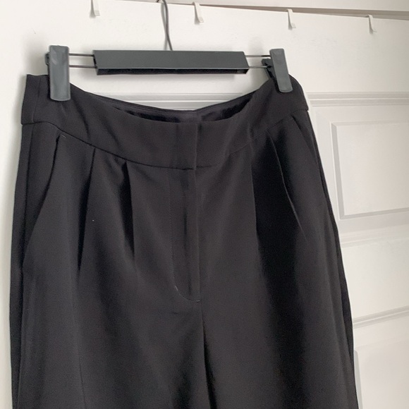 Express Ankle Super High Rise Black Pants - Picture 2 of 8